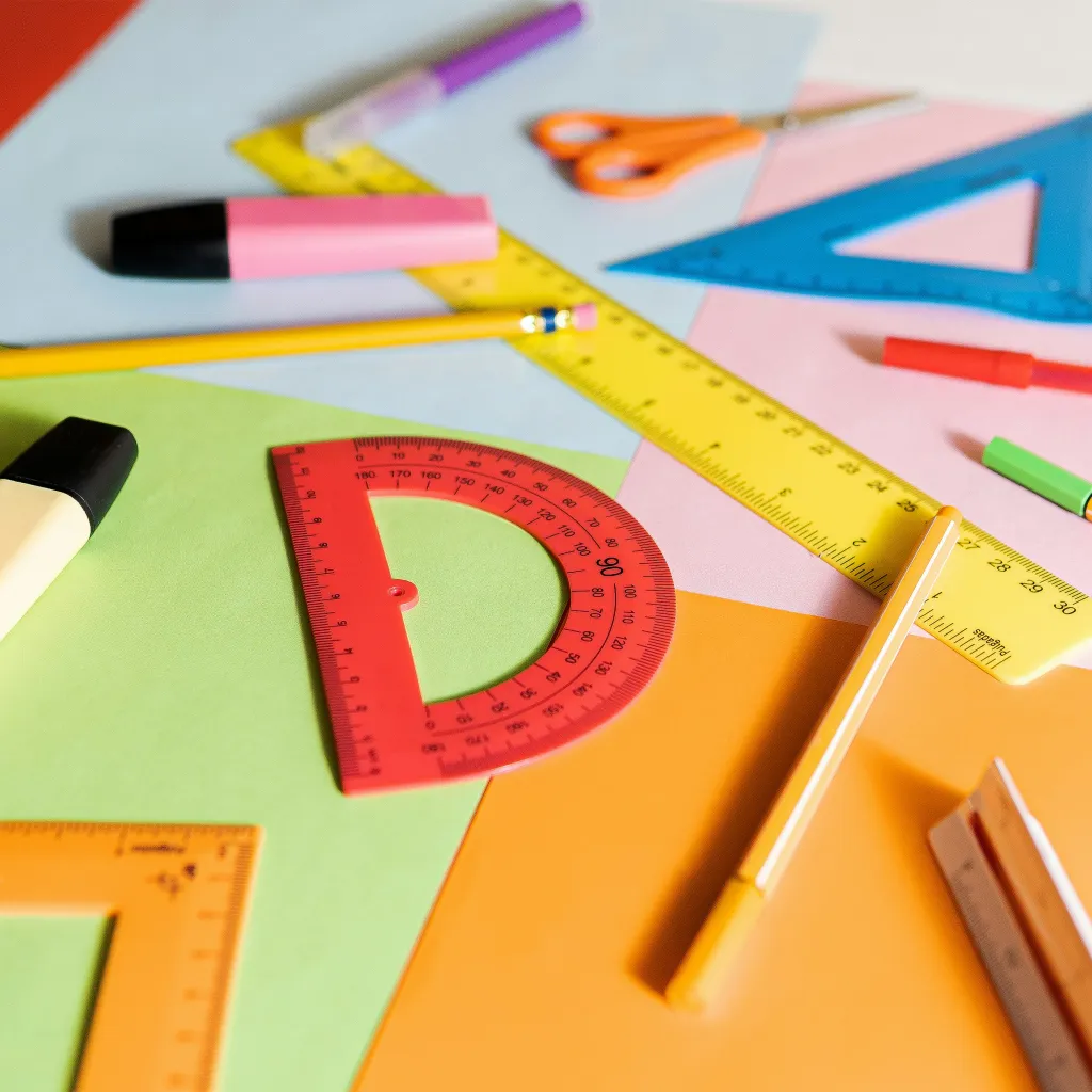 Kleurrijk wiskundemateriaal