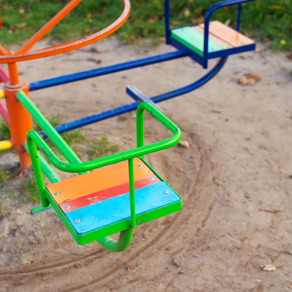 Kleurrijke speeltuin